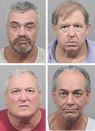 Top row: Andrew Thorne, left, and Joseph Nightingale; bottom row: Michael Maietta, left, and Scott Lombardi. The men were unable to get through the door and ... - invasion_perps1