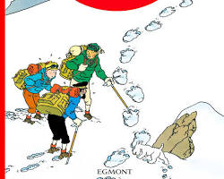Image of book cover of Tintin in Tibet