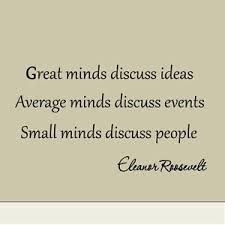 Great Minds Eleanor Roosevelt Quotes. QuotesGram via Relatably.com