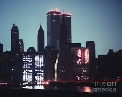 Image of city skyline with a blackout