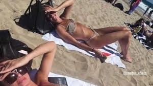Sophie Cunningham wows in bikini with Fever teammate at beach ahead of WNBA game