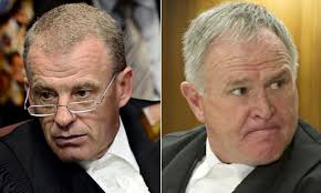 Gerrie Nel, left, and Barry Roux. Photograph: AFP/Getty Images - Gerrie-Nel-and-Barry-Roux-008