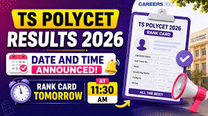 TS POLYCET Results 2026 Date and Time Announced; Rank Card Today at 11:30 AM