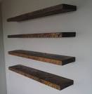 W X D X H, Reclaimed Floating Wood Shelf