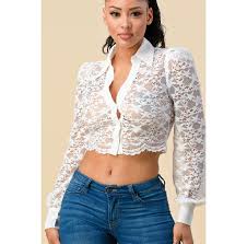 The Greenwich Crop Blouse – Bad Gal Society - Product from badgalsociety.com