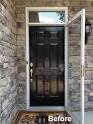 Exterior door transom