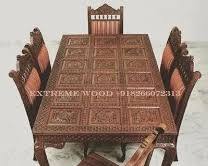 Image of Handcarved Sheesham dining table in Delhi
