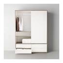 KVIKNE Wardrobe with 2 sliding doors - IKEA