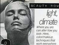 U.S. VOGUE Jan. 1985 "Beauty Now light, climate" by Denis Piel, U.S. ...