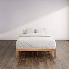 Zinus Natural Wood Twin Wood Platform Bed SPI-FDMC-14T at Lowes.com