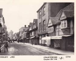 High Street in Canterbury, Kent in 1921