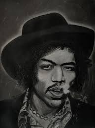 Jimi Hendrix Drawing by Andres Delgado - Jimi Hendrix Fine Art Prints and Posters for Sale - jimi-hendrix-andres-delgado