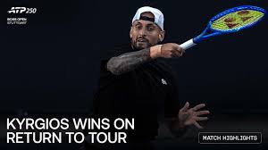 Highlights: Kyrgios defeats Moutet in Stuttgart 2026 opener