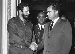 Image result for Obama, Castro meet and greet