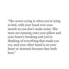 Crying sad quotes stay strong the worst kind of crying heartbreak ... via Relatably.com