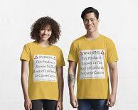 Image of person wearing a tshirt that says I survived California cancer warnings