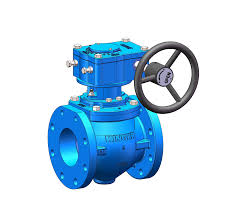 AWWA C517 Eccentric Plug Valve FLG x FLG Ends With Gearbox ...