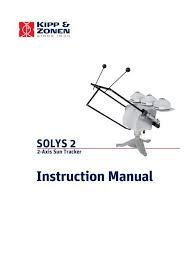 SOLYS2 2-Axis Sun Tracker Instruction Manual