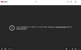 유튜브 오류 이미지