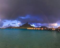 Image de Bora Bora pendant la saison humide