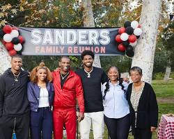 Deion Sanders with his parents