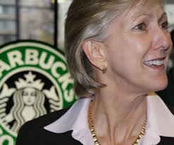 The US Ambassador to Sofia Nancy McEldowney took part Wednesday in the opening of the first Starbucks coffeehouse in Bulgaria. Photo by the Pari Daily - 99269