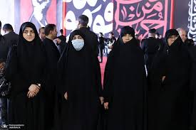 حضور زینب سلیمانی و دختر مسعود پزشکیان در استقبال رسمی از پیکر مطهر رهبر شهید در عراق + عکس