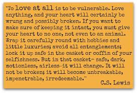 To love at all is to be vulnerable to unfathomable heartbreak. But ... via Relatably.com