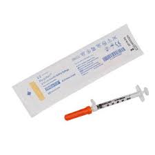 1 mL Insulin Safety Syringe with Permanent Needle, 30 Gauge ...