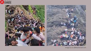 Harihar Fort overcrowded as trekkers flood vertical steps; netizens say ‘stampede waiting to happen’. WATCH