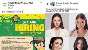 Potato Corner Responds to Viral Job Posting: Seeking Miss U - 1
