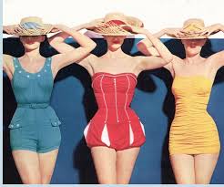 Image result for 1950s swimsuits