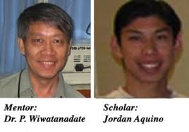 Photographs of mentor Phongtape Wiwatanadate and scholar Jordan Aquino - Thailand2008JA