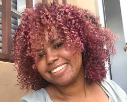 Image de Rose Gold Purple Curly Hair