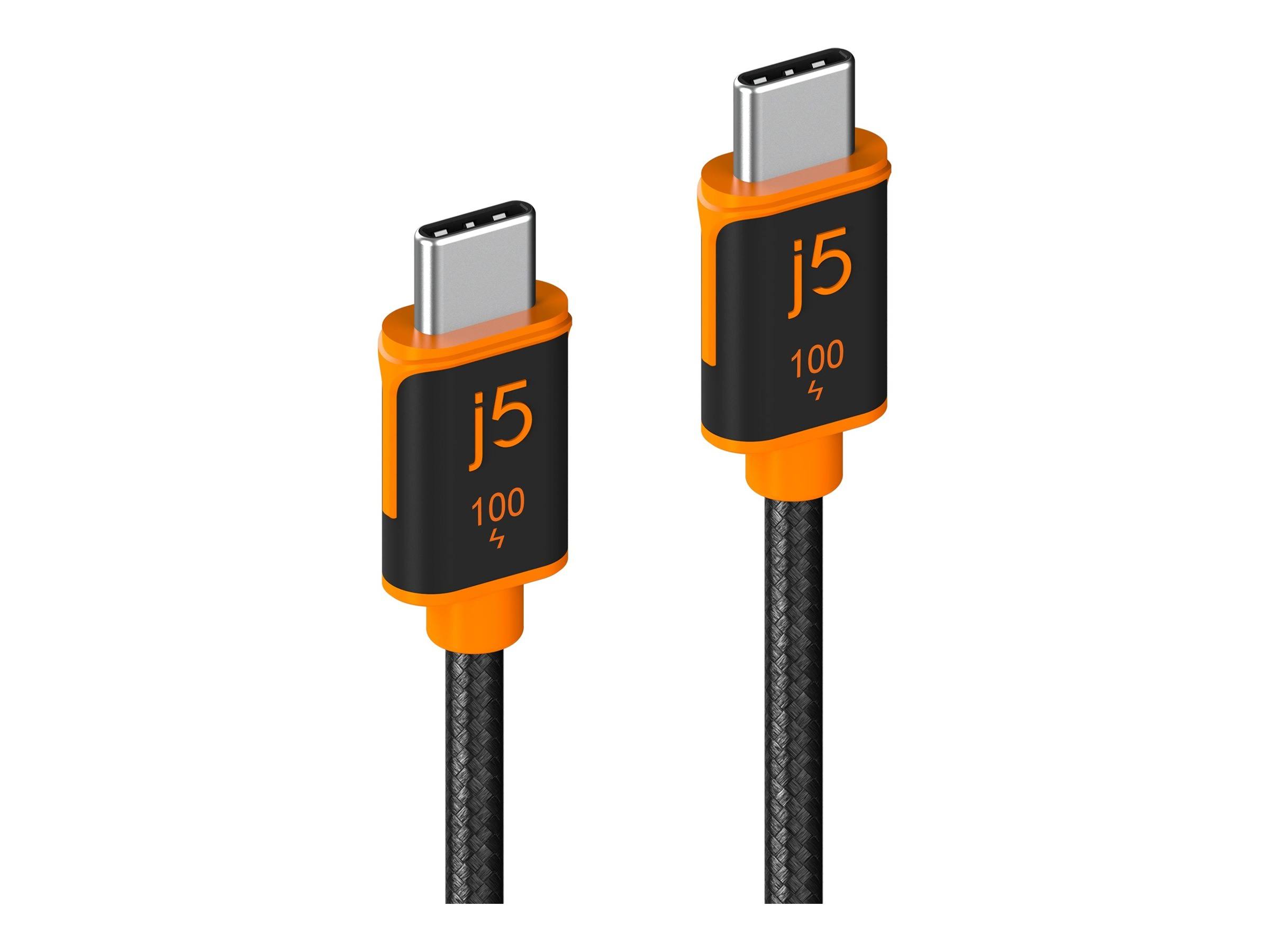 j5create 6 ft. USB-C 100W Sync & Charge Cable jucx25l18