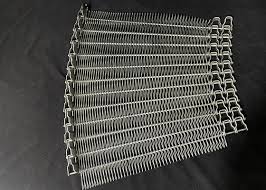 Stainless Steel Flexible Rod Spiral Wire Mesh Conveyor Belt