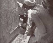 Image of Howard Carter's excavation of Tutankhamun's tomb, a pivotal moment in archaeological history.