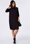 Shirt dress black