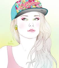 Résultat de recherche d'images pour "fille dessin"