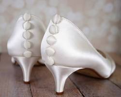 Image of Kitten Heels wedding shoes