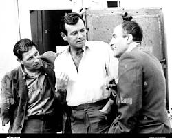 Fugitive 1963 TV series David Janssen as Richard Kimble Barry Morse as Gerard onearmed man black and white television stills ABC show, AI generated