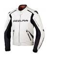 Blouson moto blanc