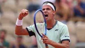 Daniel Altmaier achieving a significant victory at the French Open