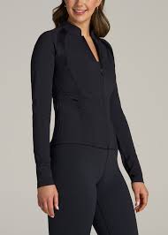 Balance Zip-Up Tall Women's Jacket with Stand-Up Collar | American Tall