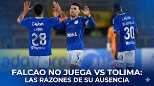 Por qué no juega Radamel Falcao en Millonarios vs. Tolima por la Liga BetPlay 2026