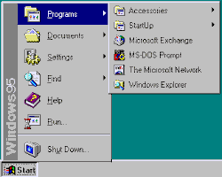Image of Windows 95 Start Menu