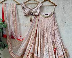 Image of Blush Red Lehenga