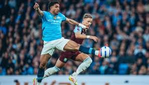 Com gol de brasileiro, Manchester City bate Aston Villa e sobe na tabela