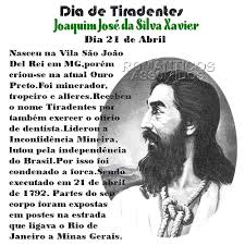 Resultado de imagem para dia do tiradentes