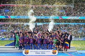 Barcelona FC celebrates victory in Women's Champions League final